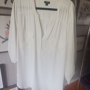 Torrid Classic Cream Blouse